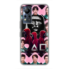 Чехол Гра в кальмара для Infinix Note 12 – Персонажи игры кальмара