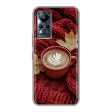Чохол з унікальним дизайном 'Осінь з кавою' для Infinix Note 12 – Кава на ковдрі