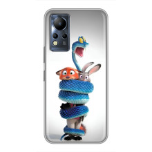 Силіконовий чохол з принтом Зоотрополіс для Infinix Note 12 – Змія Зоо