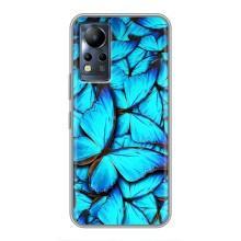 Силиконовый бампер с картинкой животных для Infinix Note 12 (Крылья бабочек)