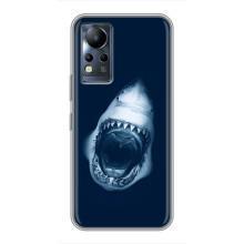 Силиконовый бампер с картинкой животных для Infinix Note 12 (Пасть Акулы)