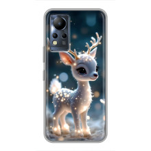 Яскравий чохол для Infinix Note 12 з Зимові Оленята – Блискуче оленятко