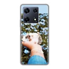 Чохли з зображенням різних тварин на Infinix Note 30 Pro (Їжачок в руці)