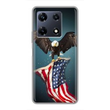 Чохол Прапор USA для Infinix Note 30 Pro (Орел і прапор)