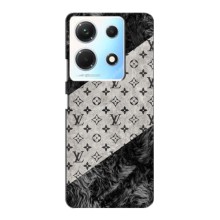 Чехол Стиль Louis Vuitton на Infinix Note 30 Pro – LV на белом