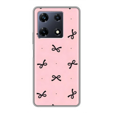 Чохол банти для Infinix Note 30 Pro – Чорні бантики