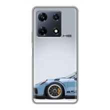 Чохол з авто Порше для Infinix Note 30 Pro – Блакитний Порше