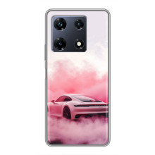 Чохол з авто Порше для Infinix Note 30 Pro – Рожевий Порше