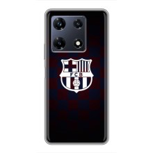 Чехол с картинкой ФК Барселона на Инфиникс Ноут 30 Про (Лого FCB)