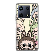 Чехол с Лабубу на Infinix Note 30 Pro – Коллаж Лабубу