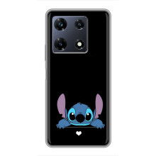 Чохол з принтом Стіч на Infinix Note 30 Pro – Стіч на чорному