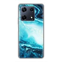 Мраморний чехол на Infinix Note 30 Pro (VPrint) (Блакитний мрамор)