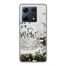 Новогодние, Праздничные Чехлы для Infinix Note 30 Pro - 2024 год (Let it snow)