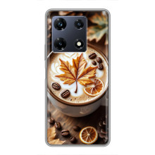 Чехол с уникальным дизайном «Осень с кофе» для Infinix Note 30 Pro – Пряный кофе