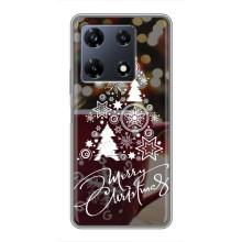 Рождественские Чехлы для Infinix Note 30 Pro (VPrint) (Елочка узорная)