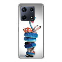 Силіконовий чохол з принтом Зоотрополіс для Infinix Note 30 Pro – Змія Зоо