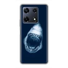 Силіконовий бампер з картинкою звірів для Infinix Note 30 Pro (Пащу Акули)