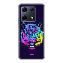 Силіконовий бампер з картинкою звірів для Infinix Note 30 Pro (Тигр-Арт)