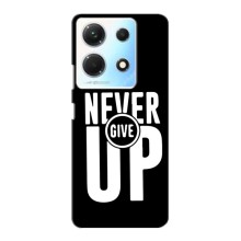 Силиконовый Чехол на Infinix Note 30 Pro с картинкой Nike – Never Give UP