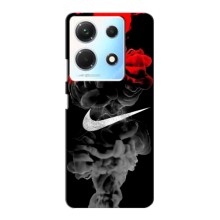 Силиконовый Чехол на Infinix Note 30 Pro с картинкой Nike (Nike дым)