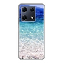Силиконовый чехол с КАРТИНКАМИ лето для Infinix Note 30 Pro (AlphaPrint) (Море)