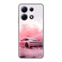 Чохол з авто Порше для Infinix Note 30 – Рожевий Порше