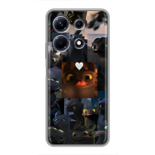 Чехол как приручить дракона на Infinix Note 30 (Дракон коллаж)