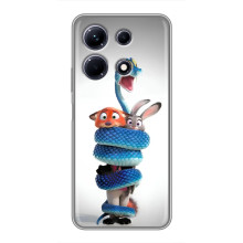 Силіконовий чохол з принтом Зоотрополіс для Infinix Note 30 – Змія Зоо