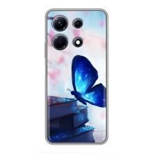 Силіконовий бампер з картинкою звірів для Infinix Note 30 (Метелик синій)