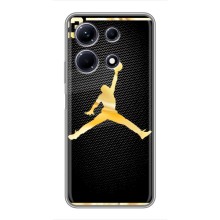 Силиконовый Чехол Nike Air Jordan на Инфиникс Нот 30 (Джордан 23)