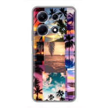Силиконовый чехол с КАРТИНКАМИ лето для Infinix Note 30 (AlphaPrint) (Летний отпуск)