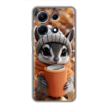 Друкований чохол 'Звірята з кавою' для Infinix Note 30