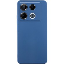 Чехол TPU GETMAN Liquid Silk Full Camera для Infinix Note 40 Pro 4G – Синий