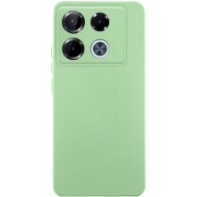 Чехол TPU GETMAN Liquid Silk Full Camera для Infinix Note 40 Pro 4G – Зеленый