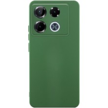 Чехол TPU GETMAN Liquid Silk Full Camera для Infinix Note 40 Pro 4G – Зеленый