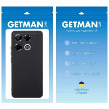 Чехол TPU GETMAN Liquid Silk Full Camera для Infinix Note 40 Pro 4G – Черный