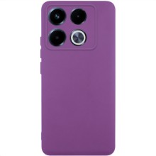 Чехол TPU GETMAN Liquid Silk Full Camera для Infinix Note 40 Pro 4G – Фиолетовый