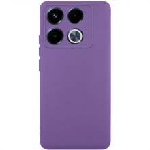 Чехол TPU GETMAN Liquid Silk Full Camera для Infinix Note 40 Pro 4G – Фиолетовый