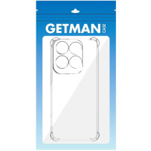 TPU чохол GETMAN Ease logo посилені кути Full Camera для Infinix Note 40 Pro 4G – Прозорий