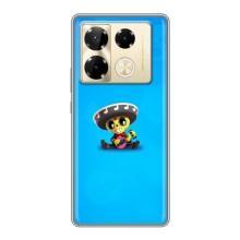 Бампер (ТПУ) с принтом Brawl Stars на Инфиникс Нот 40 Про – Поко