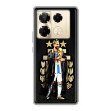 Чехлы для Infinix Note 40 Pro (Leo чемпион) (AlphaPrint) (Месси Король)