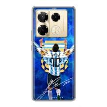 Чехлы для Infinix Note 40 Pro (Leo чемпион) (AlphaPrint) (Месси сборная)