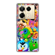 Чехлы Brawl Stars для Infinix Note 40 Pro (AlphaPrint)