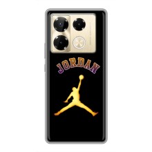 Чехлы для Infinix Note 40 Pro - с картинкой JORDAN (AlphaPrint) (Jordan Gold)