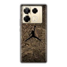 Чехлы для Infinix Note 40 Pro - с картинкой JORDAN (AlphaPrint) (Logo Jordan)