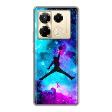 Чехлы для Infinix Note 40 Pro - с картинкой JORDAN (AlphaPrint) (Яркий Джордан)