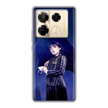 Чохол з картинкою Венсдей на Infinix Note 40 Pro – Венсдей з парасолькою