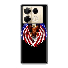 Чохол Прапор USA для Infinix Note 40 Pro – Крила США