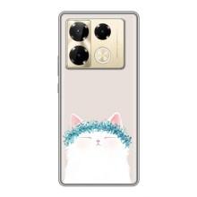 Чохол на тематику: Коти для Infinix Note 40 Pro – Білий котик
