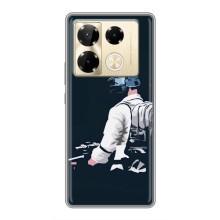 Силиконовый чехол с картинкой "Герой Pubg" на Infinix Note 40 Pro – В экиперовке